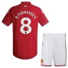 Camisola + Calções Manchester United Bruno Fernandes 8 Criança Equipamento 1ª 2026-27