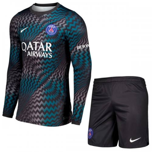 Camisola + Calções Guarda-Redes Paris Saint-Germain Criança Manga Comprida Equipamento 1ª 2026-27 Camisola + Calções Guarda-Redes Paris Saint-Germain Criança Manga Comprida Equipamento 1ª 2026-27