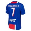 Camisola + Calções Paris Saint-Germain Kvaratskhelia 7 Criança Equipamento 1ª 2026-27