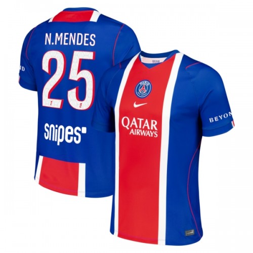 Camisola Paris Saint-Germain Nuno Mendes 25 Homen Equipamento 1ª 2026-27 Camisola Paris Saint-Germain Nuno Mendes 25 Homen Equipamento 1ª 2026-27
