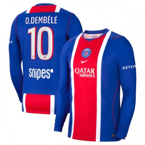 Camisola Paris Saint-Germain O. Dembele 10 Manga Comprida Homen Equipamento 1ª 2026-27 Camisola Paris Saint-Germain O. Dembele 10 Manga Comprida Homen Equipamento 1ª 2026-27