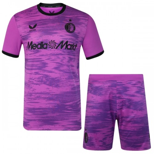 Camisola + Calções Guarda-Redes Feyenoord Criança 2026-27 Roxo Camisola + Calções Guarda-Redes Feyenoord Criança 2026-27 Roxo