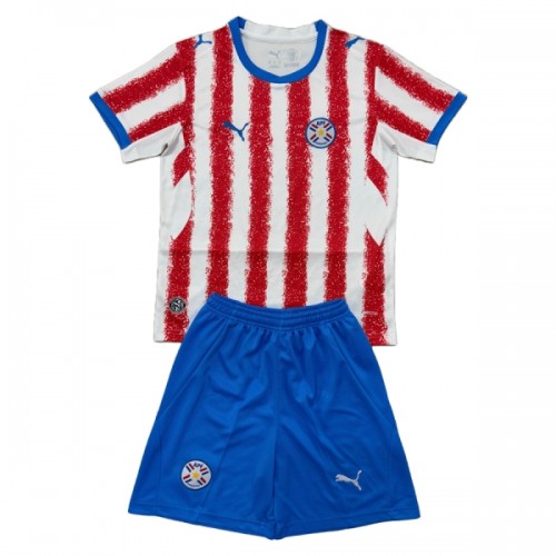 Camisola + Calções Paraguay Criança Equipamento 1ª Mundial 2026 Camisola + Calções Paraguay Criança Equipamento 1ª Mundial 2026