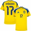 Camisola Suécia Gyokeres 17 Homen Equipamento 1ª Mundial 2026