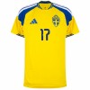 Camisola Suécia Gyokeres 17 Homen Equipamento 1ª Mundial 2026