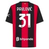 Camisola AC Milan Pavlovic 31 Homen Equipamento 1ª 2026-27