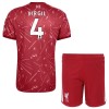Camisola + Calções Liverpool Virgil 4 Criança Equipamento 1ª 2026-27