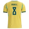 Camisola Brasil Bruno Guimaraes 8 Homen Equipamento 1ª Mundial 2026