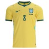 Camisola Brasil Bruno Guimaraes 8 Homen Equipamento 1ª Mundial 2026