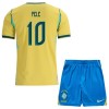 Camisola + Calções Brasil Pele 10 Criança Equipamento 1ª Mundial 2026