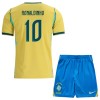 Camisola + Calções Brasil Ronaldinho 10 Criança Equipamento 1ª Mundial 2026