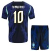 Camisola + Calções Brasil Ronaldinho 10 Criança Equipamento 2ª Mundial 2026