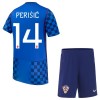 Camisola + Calções Croácia Perišić 14 Criança Equipamento 2ª Mundial 2026