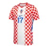 Camisola Croácia P. Sucic 17 Homen Equipamento 1ª Mundial 2026