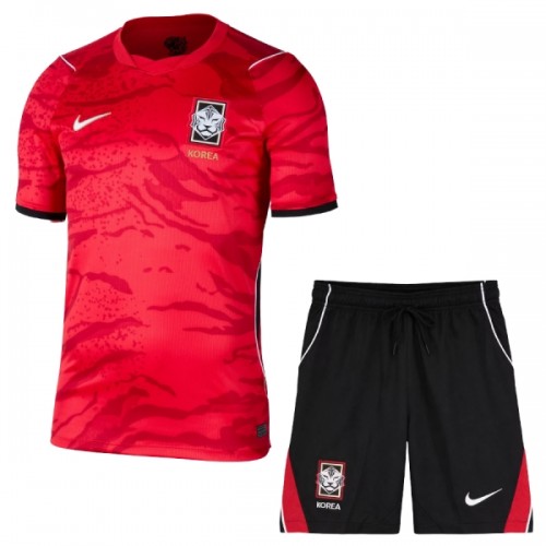 Camisola + Calções Coreia do Sul Criança Equipamento 1ª Mundial 2026 Camisola + Calções Coreia do Sul Criança Equipamento 1ª Mundial 2026