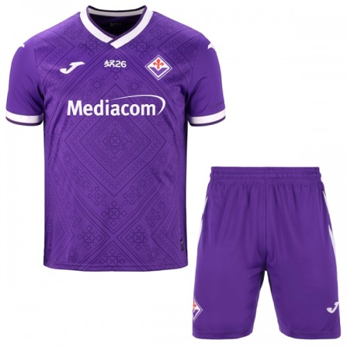 Camisola + Calções AC Fiorentina Criança Equipamento 1ª 2026-27 Camisola + Calções AC Fiorentina Criança Equipamento 1ª 2026-27