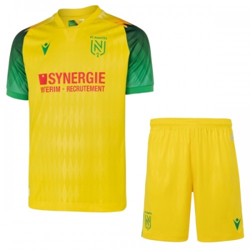 Camisola + Calções FC Nantes Criança Equipamento 1ª 2026-27 Camisola + Calções FC Nantes Criança Equipamento 1ª 2026-27