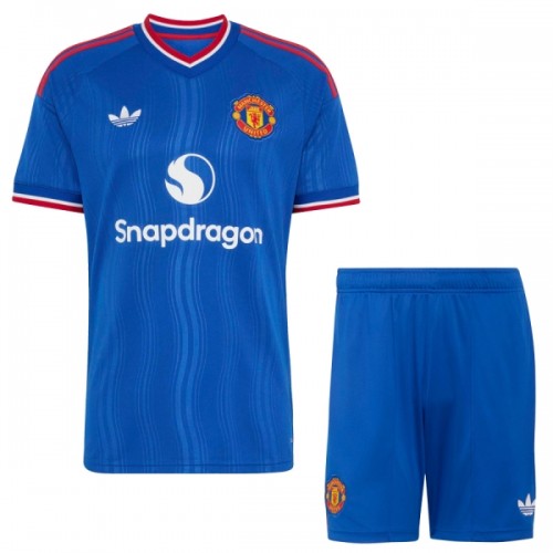 Camisola + Calções Manchester United Criança Equipamento 2ª 2026-27 Camisola + Calções Manchester United Criança Equipamento 2ª 2026-27