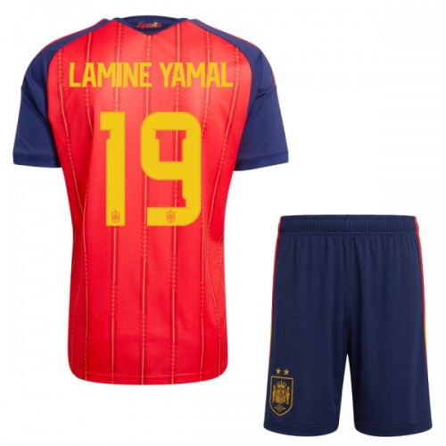 Camisola + Calções Espanha 2 Stars Lamine Yamal 19 Criança Equipamento 1ª Mundial 2026 Camisola + Calções Espanha 2 Stars Lamine Yamal 19 Criança Equipamento 1ª Mundial 2026