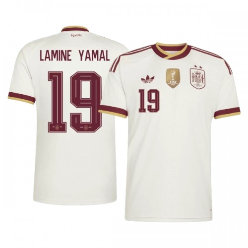 Camisola Espanha 2 Stars Lamine Yamal 19 Homen Equipamento 2ª Mundial 2026 Camisola Espanha 2 Stars Lamine Yamal 19 Homen Equipamento 2ª Mundial 2026