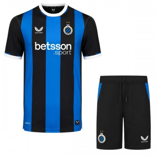 Camisola + Calções Club Brugge Criança Equipamento 1ª 2026-27 Camisola + Calções Club Brugge Criança Equipamento 1ª 2026-27