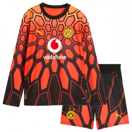 Camisola + Calções Guarda-Redes Borussia Dortmund Criança Manga Comprida Equipamento 1ª 2026-27 Laranja Camisola + Calções Guarda-Redes Borussia Dortmund Criança Manga Comprida Equipamento 1ª 2026-27 Laranja