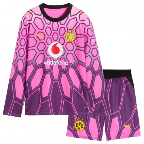 Camisola + Calções Guarda-Redes Borussia Dortmund Criança Manga Comprida Equipamento 2ª 2026-27 Rosa Camisola + Calções Guarda-Redes Borussia Dortmund Criança Manga Comprida Equipamento 2ª 2026-27 Rosa
