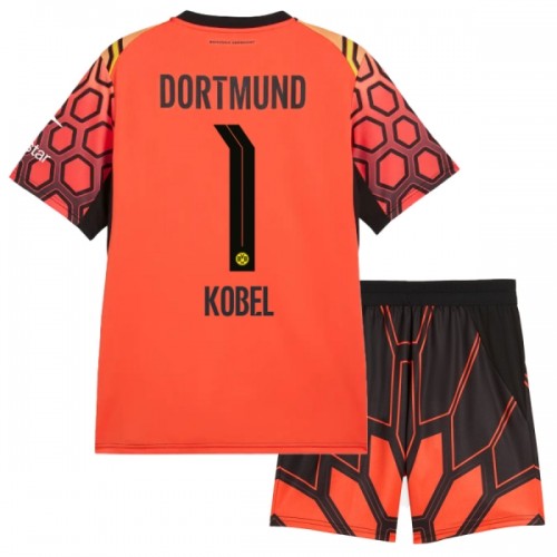 Camisola + Calções Guarda-Redes Borussia Dortmund Kobel 1 Criança Equipamento 1ª 2026-27 Laranja Camisola + Calções Guarda-Redes Borussia Dortmund Kobel 1 Criança Equipamento 1ª 2026-27 Laranja