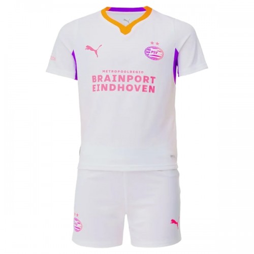 Camisola + Calções PSV Eindhoven Criança Equipamento 2ª 2026-27 Camisola + Calções PSV Eindhoven Criança Equipamento 2ª 2026-27