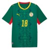 Camisola Senegal Sarr 18 Homen Equipamento 2ª Mundial 2026