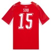 Camisola Suíça Djibril Sow 15 Homen Equipamento 1ª Mundial 2026 Camisola Suíça Djibril Sow 15 Homen Equipamento 1ª Mundial 2026