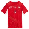 Camisola Suíça Djibril Sow 15 Homen Equipamento 1ª Mundial 2026