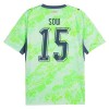 Camisola Suíça Djibril Sow 15 Homen Equipamento 2ª Mundial 2026 Camisola Suíça Djibril Sow 15 Homen Equipamento 2ª Mundial 2026