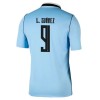 Camisola Uruguai Luis Suarez 9 Homen Equipamento 1ª Mundial 2026 Camisola Uruguai Luis Suarez 9 Homen Equipamento 1ª Mundial 2026