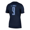 Camisola Uruguai Luis Suarez 9 Homen Equipamento 2ª Mundial 2026