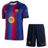 Camisola + Calções FC Barcelona Criança Equipamento 1ª 2026-27 Camisola + Calções FC Barcelona Criança Equipamento 1ª 2026-27