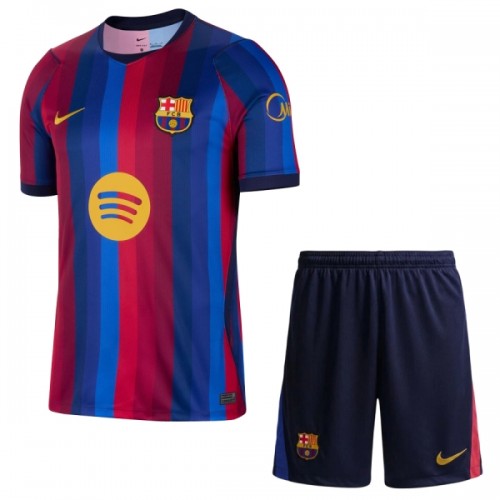 Camisola + Calções FC Barcelona Criança Equipamento 1ª 2026-27 Camisola + Calções FC Barcelona Criança Equipamento 1ª 2026-27