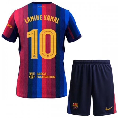 Camisola + Calções FC Barcelona Lamine Yamal 10 Criança Equipamento 1ª 2026-27 Camisola + Calções FC Barcelona Lamine Yamal 10 Criança Equipamento 1ª 2026-27