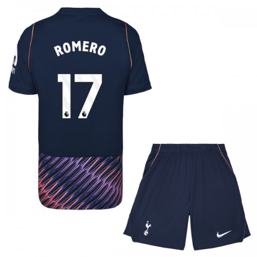 Camisola + Calções Tottenham Hotspur Romero 17 Criança Equipamento 2ª 2026-27 Camisola + Calções Tottenham Hotspur Romero 17 Criança Equipamento 2ª 2026-27