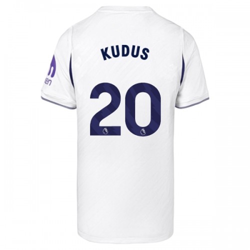 Camisola Tottenham Hotspur Kudus 20 Homen Equipamento 1ª 2026-27 Camisola Tottenham Hotspur Kudus 20 Homen Equipamento 1ª 2026-27