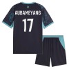 Camisola + Calções Olympique de Marseille Aubameyang 17 Criança Equipamento 2ª 2026-27