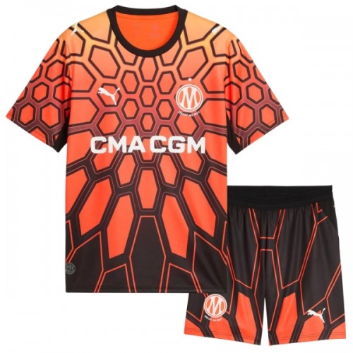 Camisola + Calções Olympique de Marseille Criança Equipamento 1ª 2026-27 Laranja Camisola + Calções Olympique de Marseille Criança Equipamento 1ª 2026-27 Laranja