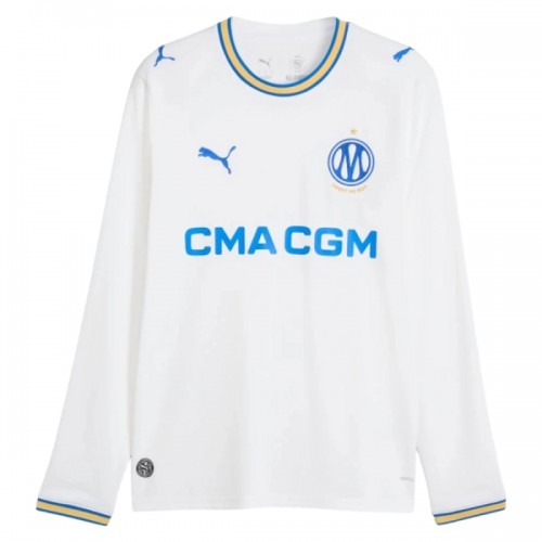 Camisola Olympique de Marseille Manga Comprida Homen Equipamento 1ª 2026-27 Camisola Olympique de Marseille Manga Comprida Homen Equipamento 1ª 2026-27