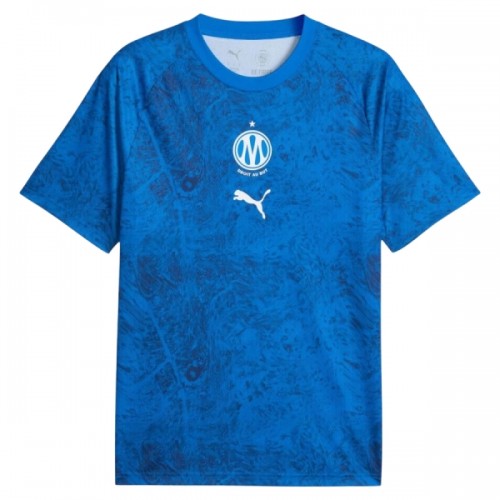 Camisola Olympique de Marseille Pre-Match Homen 2026-27 Azul Camisola Olympique de Marseille Pre-Match Homen 2026-27 Azul