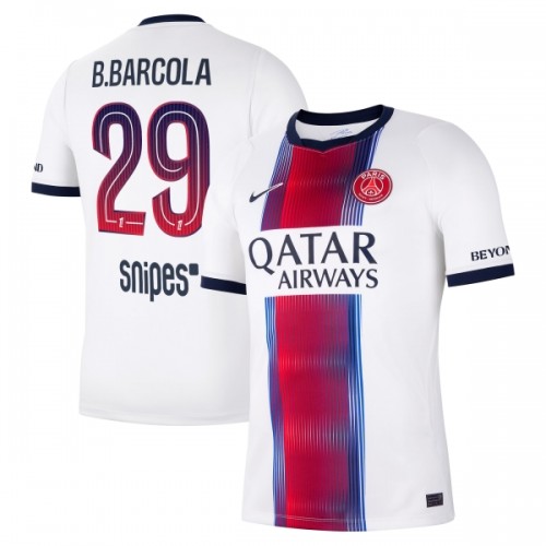 Camisola Paris Saint-Germain Bradley Barcola 29 Homen Equipamento 2ª 2026-27 Camisola Paris Saint-Germain Bradley Barcola 29 Homen Equipamento 2ª 2026-27