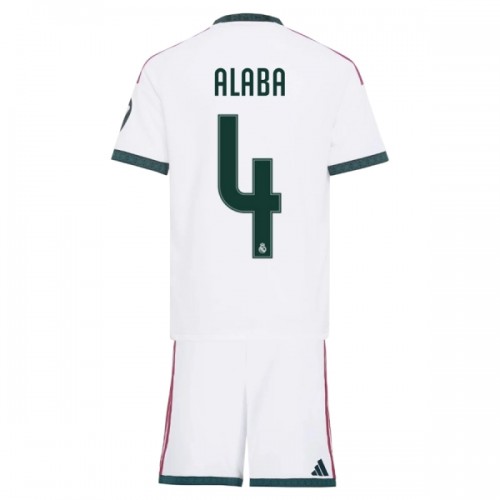 Camisola + Calções Real Madrid Alaba 4 Criança Equipamento 1ª 2026-27 Camisola + Calções Real Madrid Alaba 4 Criança Equipamento 1ª 2026-27