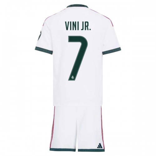 Camisola + Calções Real Madrid Vini JR 7 Criança Equipamento 1ª 2026-27 Camisola + Calções Real Madrid Vini JR 7 Criança Equipamento 1ª 2026-27
