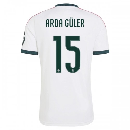 Camisola Real Madrid Arda Guler 15 Homen Equipamento 1ª 2026-27 Camisola Real Madrid Arda Guler 15 Homen Equipamento 1ª 2026-27