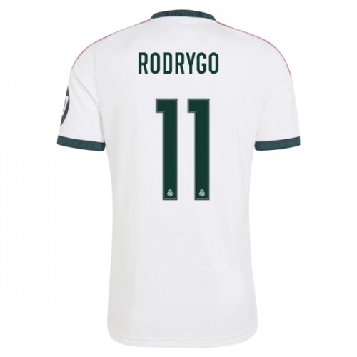 Camisola Real Madrid Rodrygo 11 Homen Equipamento 1ª 2026-27 Camisola Real Madrid Rodrygo 11 Homen Equipamento 1ª 2026-27