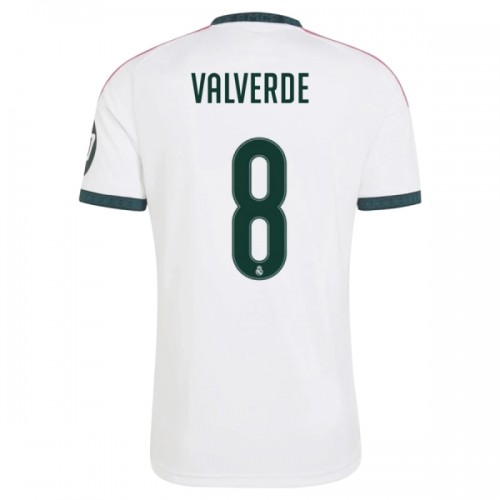 Camisola Real Madrid Valverde 8 Homen Equipamento 1ª 2026-27 Camisola Real Madrid Valverde 8 Homen Equipamento 1ª 2026-27